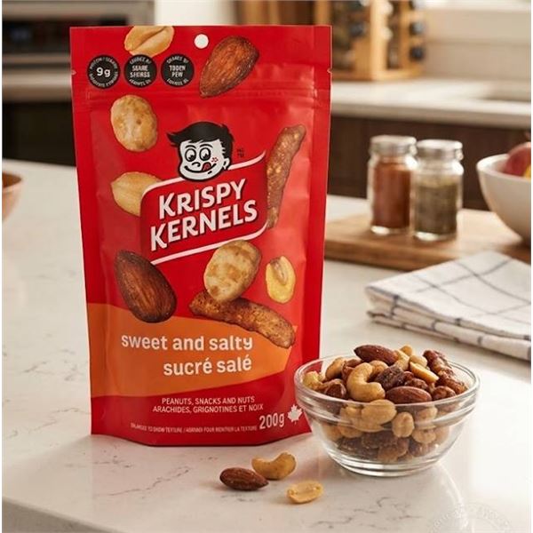 Krispy Kernels Sweet and Salty 8 x 200g Bags