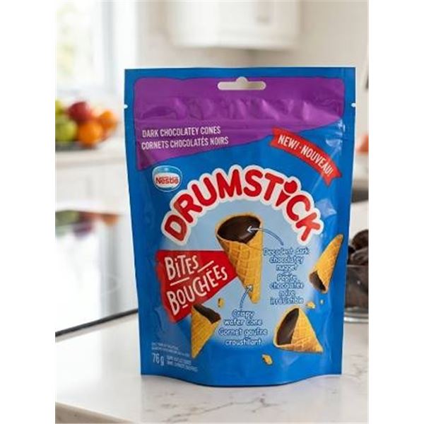 NestlÃ© Drumstick Bites Dark Chocolatey Cones 12 x 76g