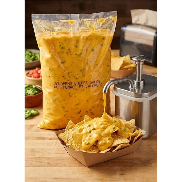 Jalapeno Cheese Sauce, Aprox 5 Lbs