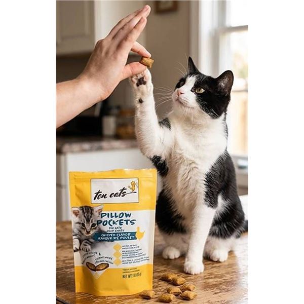 Ten Cats Pillow Pockets Chicken Flavor 12 x 85g