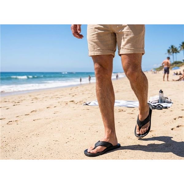 Bench Black Flip Flops Size 11