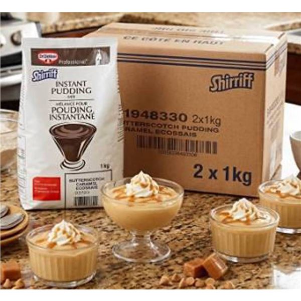 Shirriff Butterscotch Instant Pudding 2 x 1kg