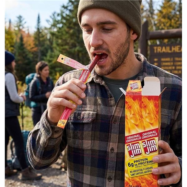 Slim Jim Original Spicy Sausage Snack 24 Pack x 27.5g