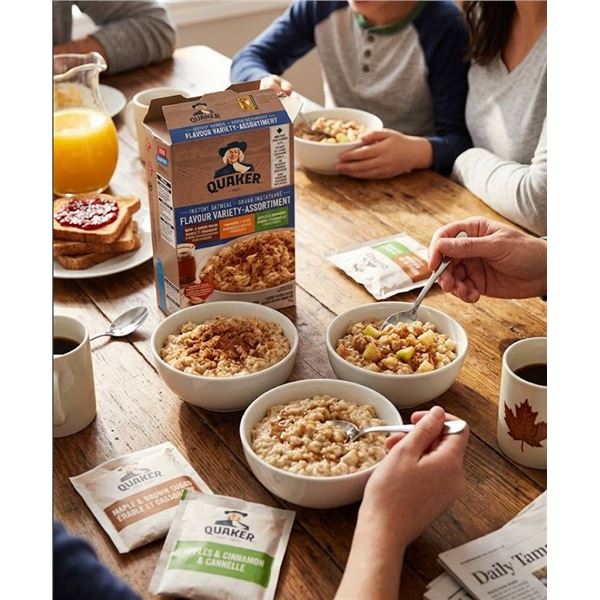 Quaker Instant Oatmeal Variety Pack, 3 Boxes