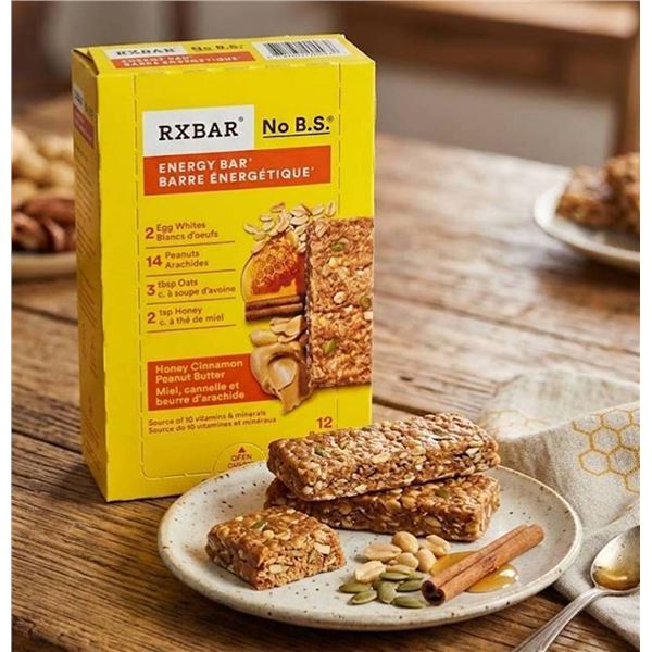 RXBAR Honey Cinnamon Peanut Butter Bars 12ct x 55g