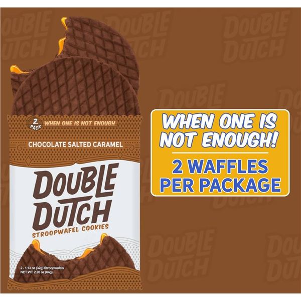Double Dutch Salted Caramel Stroopwafels 16 x 32g
