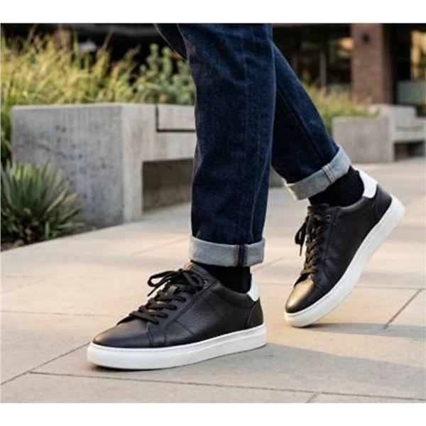 ALDO Black Leather Sneakers Size 10