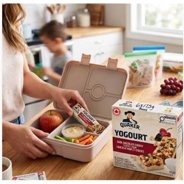 Lot of 6 Boxes Quaker Yogourt Granola Bars 175g Each