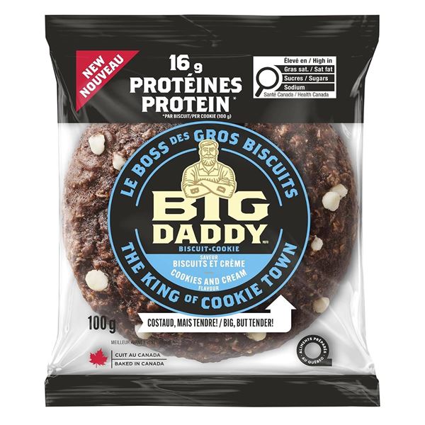 Big Daddy Cookies and Cream Protein Biscuits