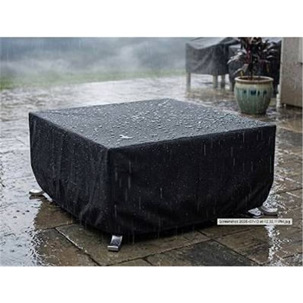 Amazon Basics Square Patio Fire Pit Cover 44"x44"x22"