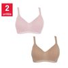 Image 1 : Calvin Klein 2 Pack Bralette L/G