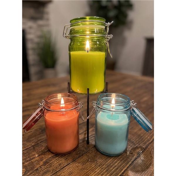 Three Scented Jar Candles