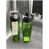 Image 4 : 2 Thermos Intak Green Water Bottles