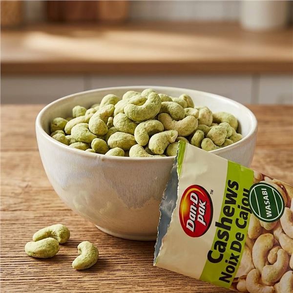 Dan-D-Pak Wasabi Flavored Cashews 12 Pack