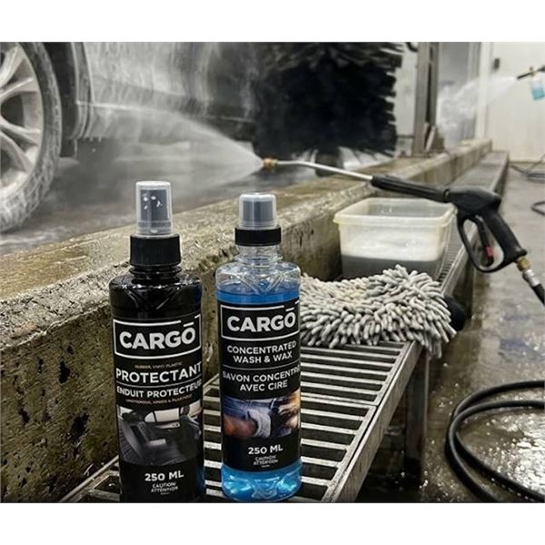 CARGO Wash & Wax and Protectant Set, 250ml