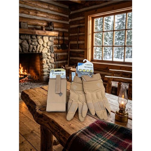 First Tactical Pro Knuckle Gloves and Media P