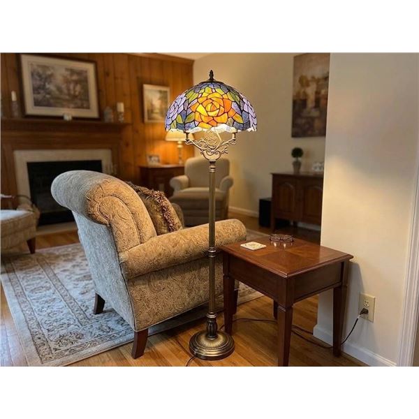 Tiffany-Style Stained Glass Floor Lamp Kit