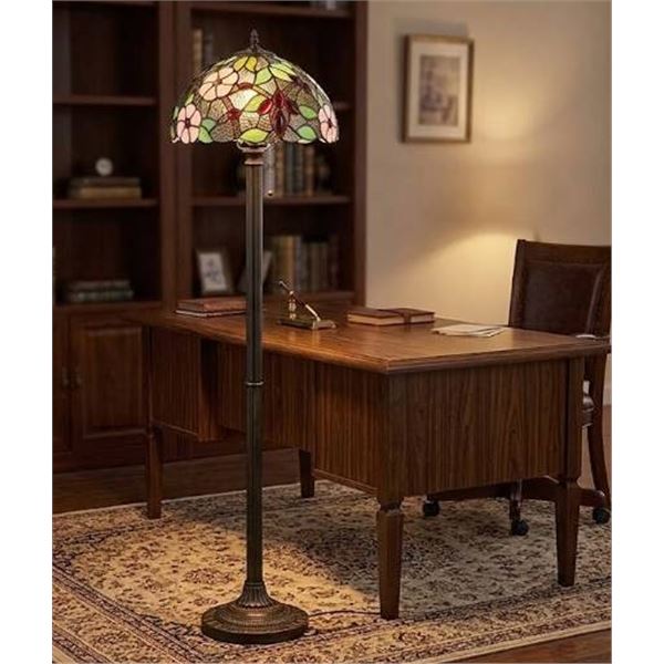 Stained Glass Tiffany-Style Floor Lamp Kit