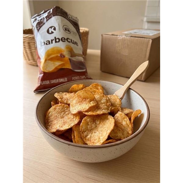 K Barbecue Potato Chips, 8 x 180g