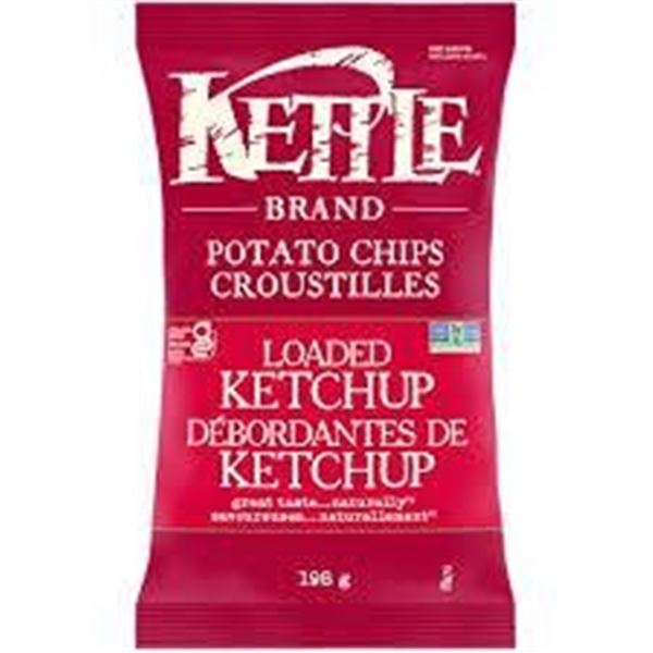 Kettle Brand Loaded Ketchup Potato Chips 198g