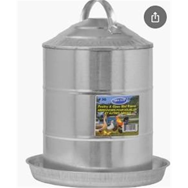 Farm-Tuff 3-Gallon Poultry & Bird Waterer