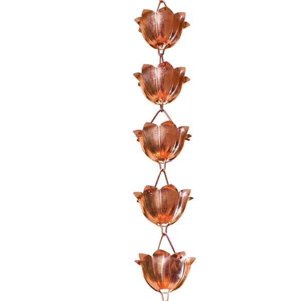 Copper Hummingbird Rain Chain