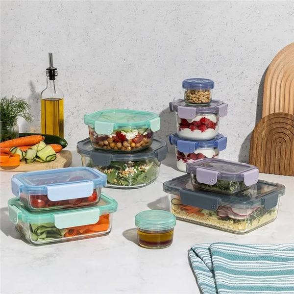 Ello Glass Food Storage 20-Piece Set
