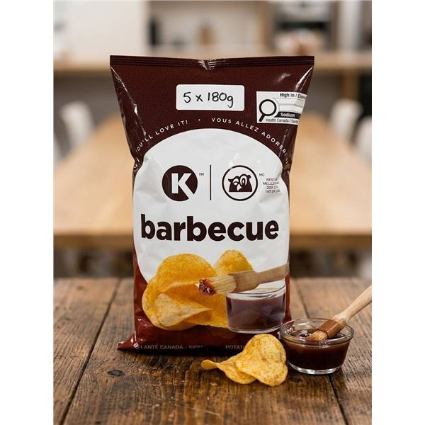 K Barbecue Potato Chips 5 x 180g