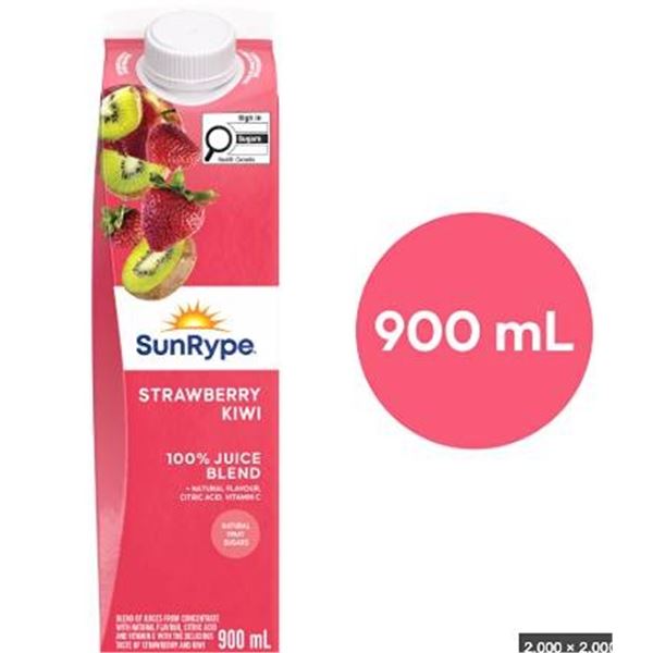 SunRype Strawberry Kiwi Juice 12 x 900ml