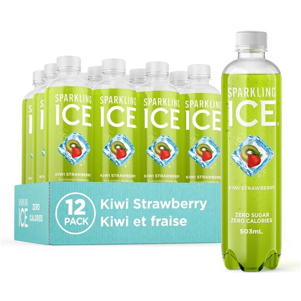 Sparkling Ice Kiwi Strawberry 503ml, 12-Pack