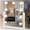 Image 1 : Vanity Mirror with Dimmable 3-Color Lighting
