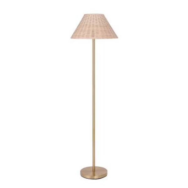 Boho Rattan Floor Lamp, Natural