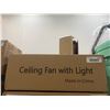 Image 2 : White Ceiling Fan with Light KT8289D-500