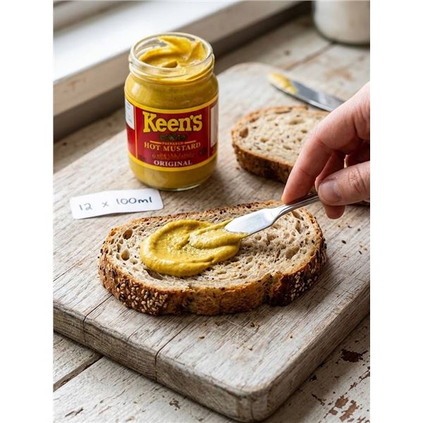 Keen's Hot Mustard 12 x 100ml Jars