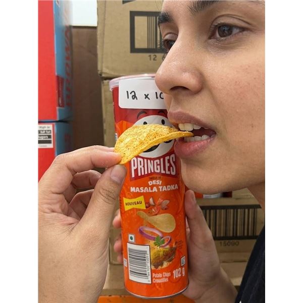 Pringles Desi Masala Tadka 102g Lot of 12