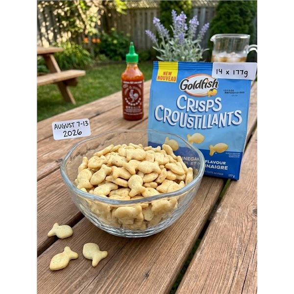Goldfish Salt & Vinegar Crisps 14 x 177g