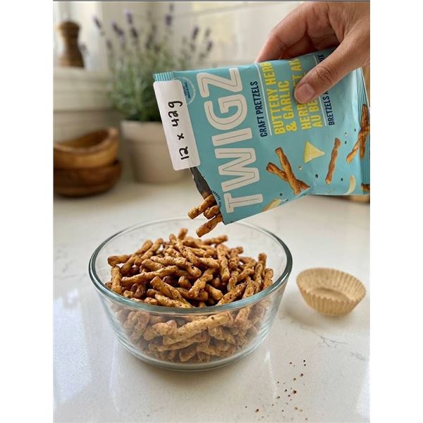 Twigs Craft Pretzels Buttery Herb & Garlic 42