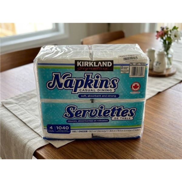 Kirkland Signature Napkins 4 Pack