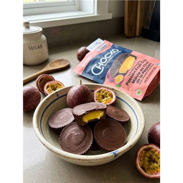 Chocxo Dark Milk Chocolate Passion Fruit Cups