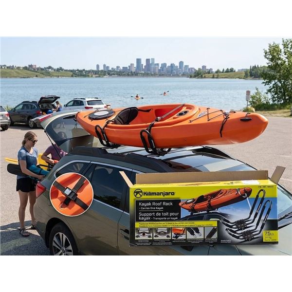 Kilimanjaro Kayak Roof Rack, 75 lb Capacity