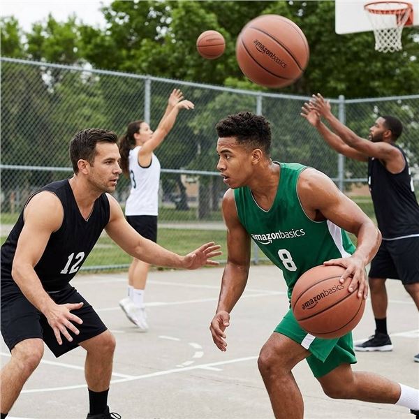 Amazon Basics PU Composite Basketballs 2-Pack
