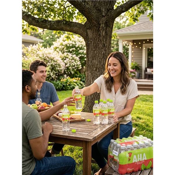 AHA Sparkling Water 24 x 500ml Bottles