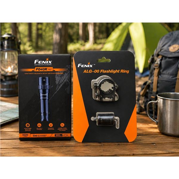 Fenix PD40R V3.0 Flashlight and ALG-00 Ring