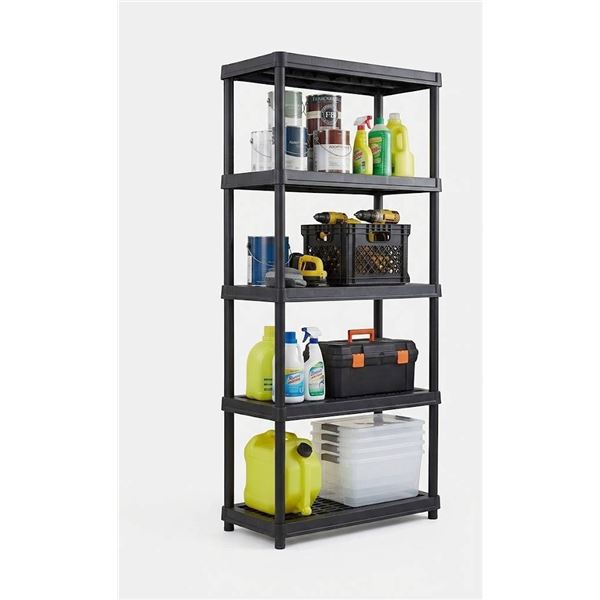 RAMTUFF Resin Shelving System, 5 Levels
