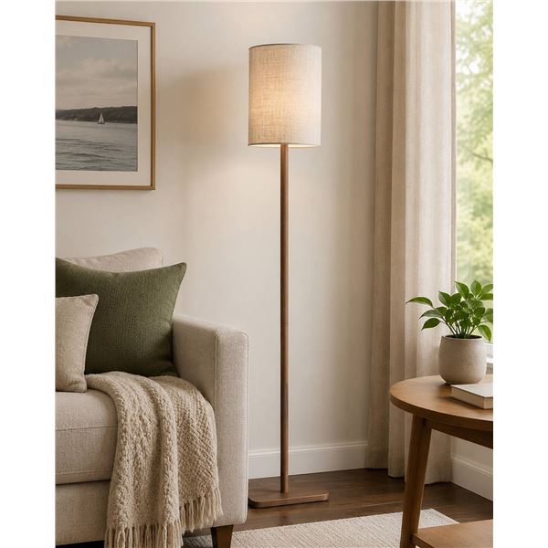 HONYONY 65'' Light Brown Floor Lamp