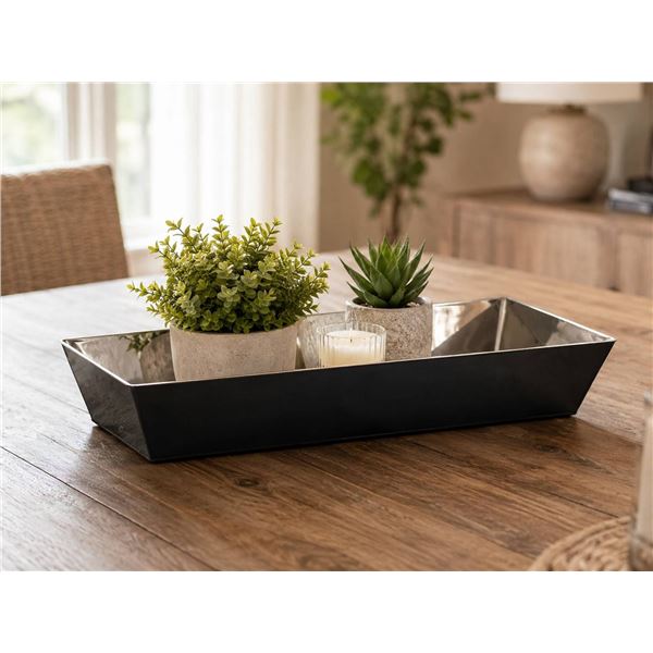 A.R Montreal Rectangular Metal Tray