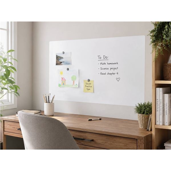 Magnetic Wall Decal, 40" x 32", White