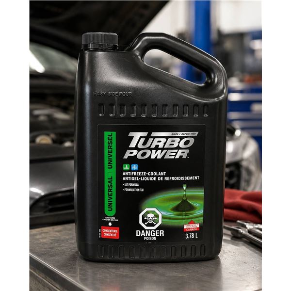 Turbo Power Universal Antifreeze Coolant, 4 x 3.78L