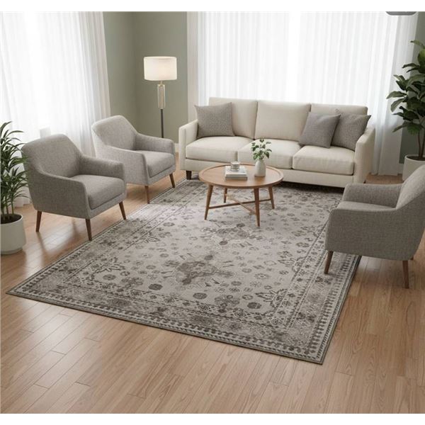 Wyatt & Ash Machine Washable Area Rug, 72 inches x 108 inches