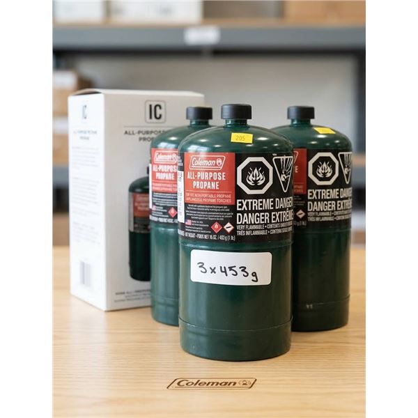 Coleman All-Purpose Propane Cylinders 3x453g
